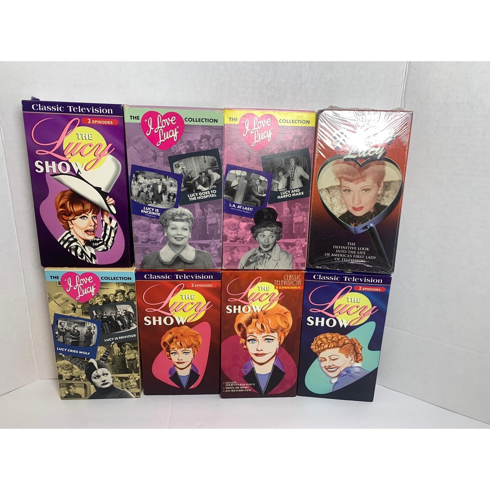 vintage I Love Lucy The Lucy Show VHS Lot of 8 Finding Lucy 1 Sealed Classic TV